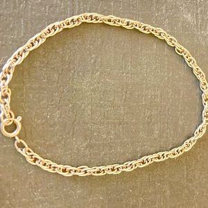 Mens chain bracelet double links 10.5 in length chain bracelet silver color